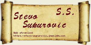 Stevo Supurović vizit kartica
